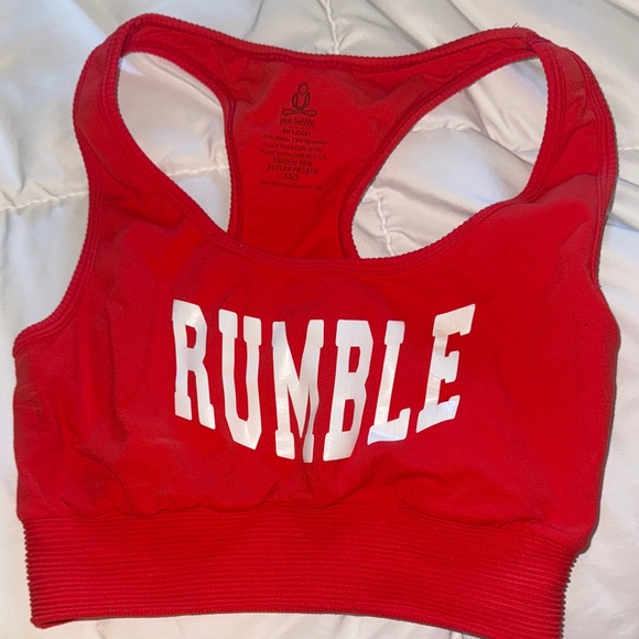Rumble Red Sports Bra - Picture 1 of 4